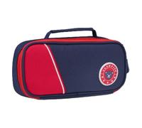 YORISMAL Blue Red Pencil Case with Carry Handle for Primary and Middle School Students Spacious Pencil Case Lightweight and Stress Reducing Three Tier English Stationery