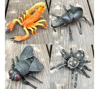 YORISMAL Flies, Spiders, Scorpions, Rhino Beetles - Educational Display Objects for Kids, Realistic Insect and Animal Models, School Projects, Gifts for Insect Birthday Party