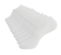 YORJOSOX Mens No Show Trainer Socks 6-9/9-12 Invisible Socks for Men Low Cut Cotton Non-Slip Silicone Stripes (UK, Numeric, 9, 12, Regular, Regular, White 5 pairs)