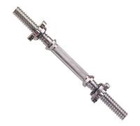 York 16 Inch Spinlock Dumbbell Bar - Heavy Duty Chrome Plated Steel For Strength Training