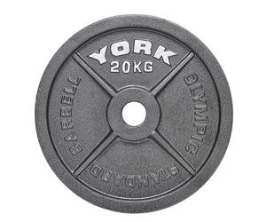 York 2" Olympic Cast Iron Weight Plates for 2 Inch Barbells & Dumbbell Bars