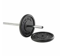 York 2x 10kg Black Cast Iron 1Inch Plates