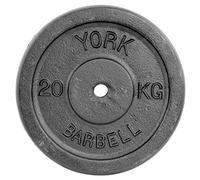 York Fitness Single Cast Iron Plate Weight Plate Home Gym Equipment Perfect for Fitness Bodybuilding Weight Lifting - 20kg