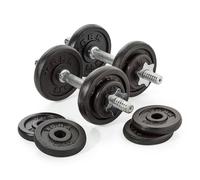 York 20kg Cast Iron Dumbbell Set Adjustable Spinlock Home Weight Lifting