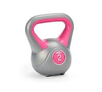 York Fitness Vinyl Kettlebell, Pink, 2kg