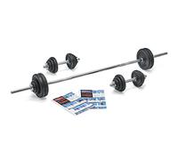 YORK 50kg Black Iron BB/DB Unisex Adult Weights Black