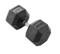 York 50Kg Commercial Rubber Hex Dumbbell For Ultimate Strength Training