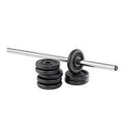 York 8x 1.25kg Black Cast Iron 1Inch Plates