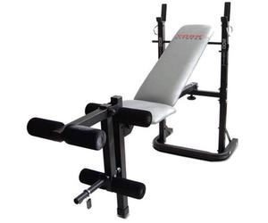 York B500 Adjustable Folding Barbell Weight Bench For Home Gym Workouts