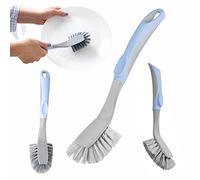 York Bacteria Stop Dish Brush, Grey-Blue, L