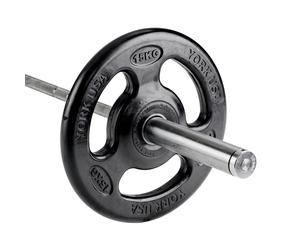 York Barbell ISO-Grip Rubber Olympic Weight Plate 1 x 15kg