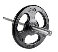 York Barbell ISO-Grip Rubber Olympic Weight Plate 1 x 20kg