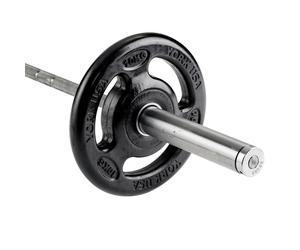 York Barbell ISO-Grip Rubber Olympic Weight Plates 2 x 10kg