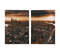 York City Sunset Picture Passport Holder for Travel PU Leather Passport Wallet Cover Organize Your Passports & Cards