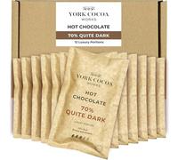 York Cocoa Works 70% Dark Hot Chocolate Selection Box, 12 x 40g Luxury Portions
