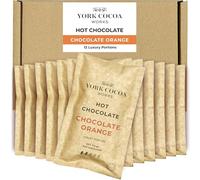 York Cocoa Works Chocolate Orange Hot Chocolate, 50% Cocoa, 12 x 40g Luxury Portions