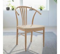 York Dining Chair - Set of 2 - Oak - Curved Back