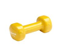 York Fitness Single Vinyl Dipped Dumbbell (Fitbell), Yellow, 2 Kg