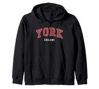York England College University Style Zip Hoodie