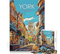 York England Traditional 1000 Pieces Jigsaws Adults Puzzles Gifts Think Training Unwind Easily Defined Edges Merry Gift (38x26cm)