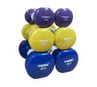 York Fitness 12kg SEt Vinyl Dipped Dumbbells