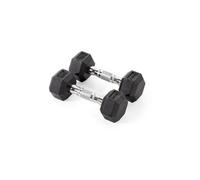 York Fitness 2.5Kg Rubber Hex Dumbbells - Perfect For Strength Training And Toning