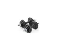 York Fitness 20 kg Cast Iron Spinlock Dumbbell Adjustable Hand Weights Set