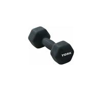 York Fitness Single Neoprene Hex Coating Dumbbell, Black, 4Kg