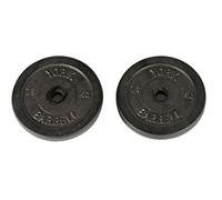 York Fitness Cast Iron Discs, Black, 2 x 7.5kg