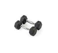 York Fitness Rubber Hex Dumbbells 2 x 2.5kg