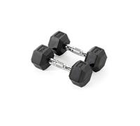 York Fitness Rubber Hex Dumbbells 2 x 5kg