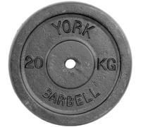 York Fitness Single Cast Iron Plate Weight Plate Home Gym Equipment Perfect for Fitness Bodybuilding Weight Lifting - 20kg