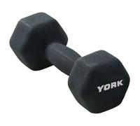 York Fitness Single Neoprene Hex coating Dumbbell Black 5KG