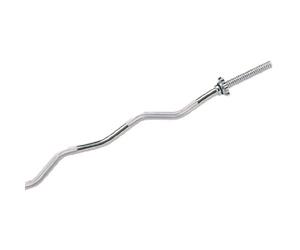York Fitness Spinlock EZ Curl Bar - Dumbbell Bar for Weightlifting Body Building, Muscle Build Workouts - Ideal Curl Bar for York Fitness 1 Inch Weight Plates