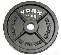 York Hammertone Cast Iron Olympic Plate (Single)