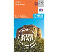 York Map | Weatherproof | Selby & Tadcaster | Ordnance Survey | OS Explorer Active Map 290 | England | Walks | Hiking | Maps | Adventure