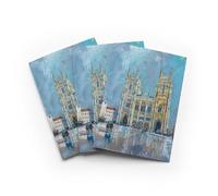 York Minster Greeting Card Cathedral Painting Any Occasion Set of 3 Blank Inside 5x7 Inch 13x18 cm