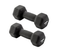 York Fitness Barbell Neo Hex Single Free Weight Dumbbell Exercise Equipment, 3Kg