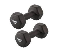 York Neoprene Hex Dumbbells 2 x 7kg