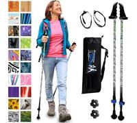 York Nordic Motivator Walking Poles for Balance and Rehab - Patented Stability Grips - Lightweight, Adjustable, and Collapsible -2 Pieces Adjustable w/flip Locks, Detachable feet and Travel Bag