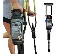 York Nordic Underarm Crutch Bag - Attaches to Your Crutches For an Easy Travel Accessory Featuring Dual Pockets and Large Compartment