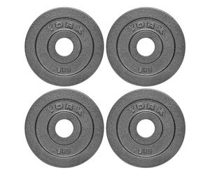 York Olympic Hammertone Cast Iron Weight Plates 4 x 5kg