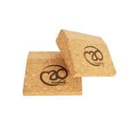 York Portable Mini Cork Yoga Wedge Set For Enhanced Balance And Posture (Pack Of 2)