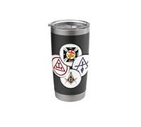 York Rite Mason Royal Arch Knights Templar Select Masonic Stainless Steel Insulated Tumbler
