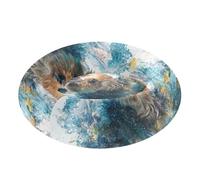 York Shire Dog Cute Water 3D Pet Dog Bed Removable & Washable Cat Pillow Bed for Extra Small Size Pets Sleeping S