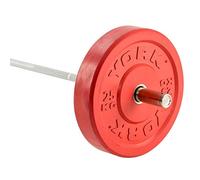 York Solid Rubber Bumper Olympic Coloured Weight Plates