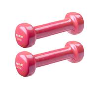 York Fitness Single Vinyl Dipped Dumbbell (Fitbell), Pink, 0.5 Kg