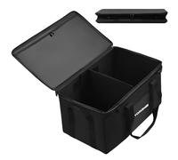 Yorkenbe 45L Camping Organizer, Heavy Duty Waterproof Camping Storage for Cooking Utensils and Cookware, with Hard Bottom, Camping Bag with Zippered Lid for RV, Hiking
