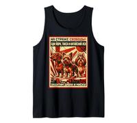 Yorkie Dachshund Shih Tzu Funny Soviet Style Tank Top