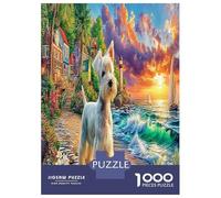 Yorkie Dreams 1000 Piece Animal Jigsaw Puzzles for Puzzles 1000 Pieces Jigsaw for Adults Challenging Game Jigsaw Puzzles for Adults Gifts 70x50cm/1000pcs